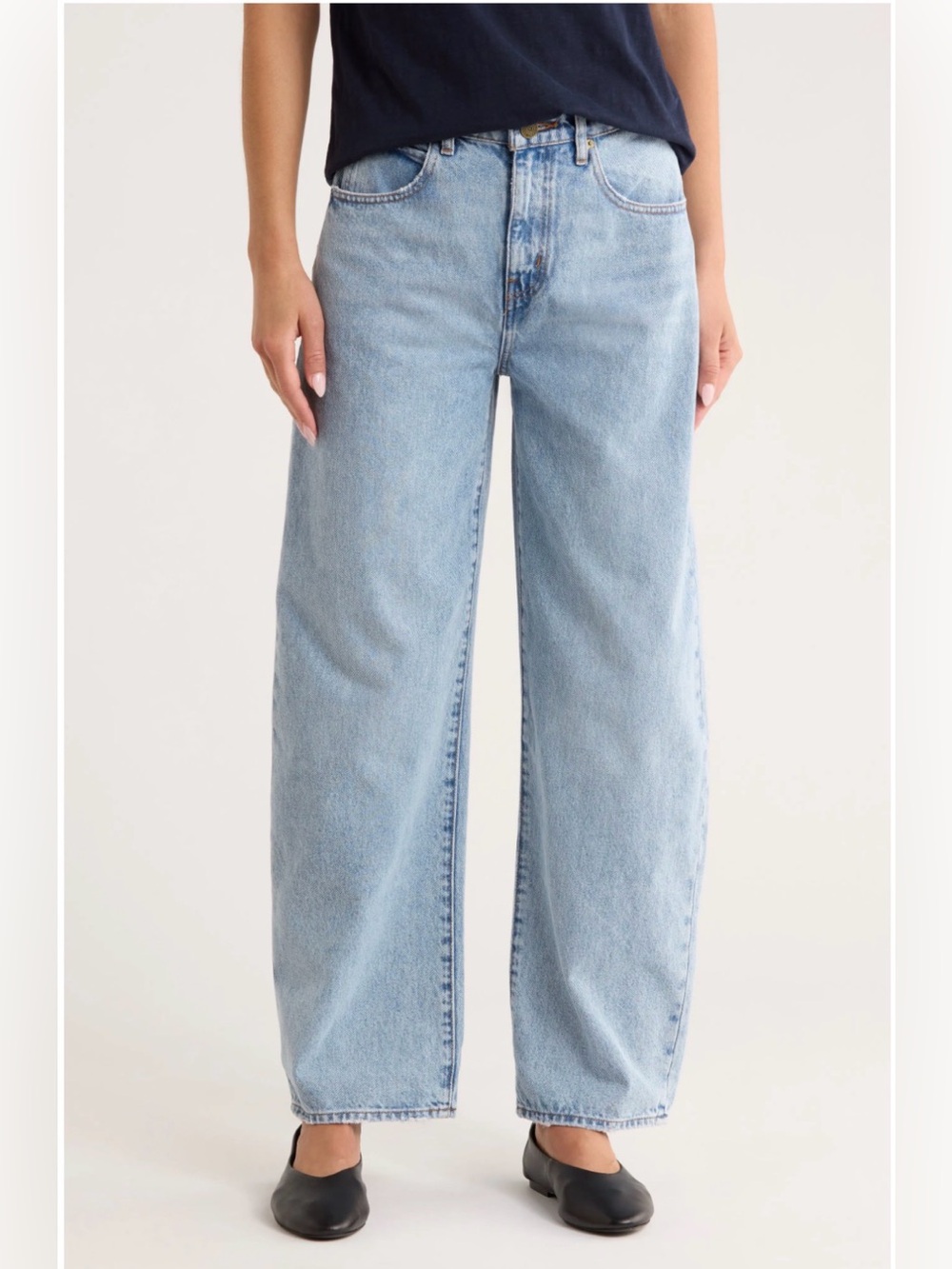 Frame Denim Long Barrel Jeans in Turbo